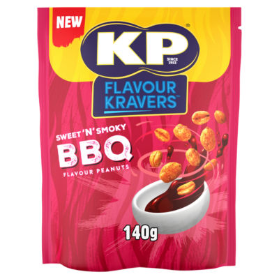 KP peanuts Sweet N Smoky BBQ 140g - British product