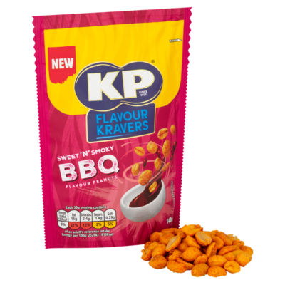 KP peanuts Sweet N Smoky BBQ 140g - British product