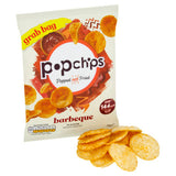Popchips barbeque flavour popped crisps 33g (British brand)