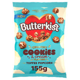 Butterkist cookies & cream toffee popcorn 155g, imported from the UK