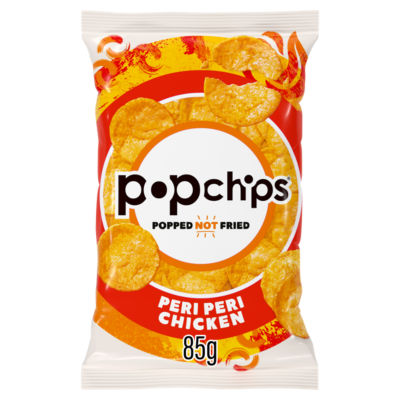 popchips Peri Peri Chicken crisps 85g - British product