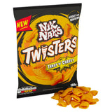 Nik Naks Twisters Tangy 'N' Cheesy crisps 130g - British product
