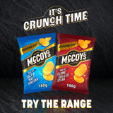 McCoy's flame grilled steak crisps sharing bag 140g, imported from the UK