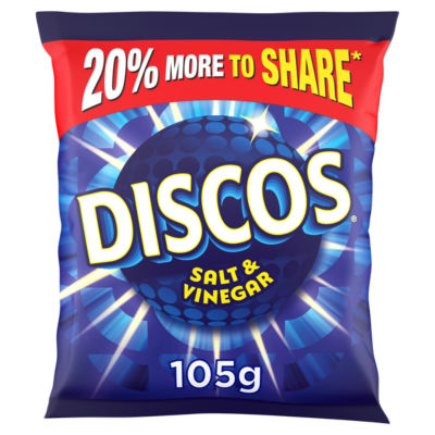 Discos Sharing Crisps Salt & Vinegar 105g - British product