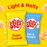 Skips Salt & Vinegar crisps multipack 6 pack, imported from the UK