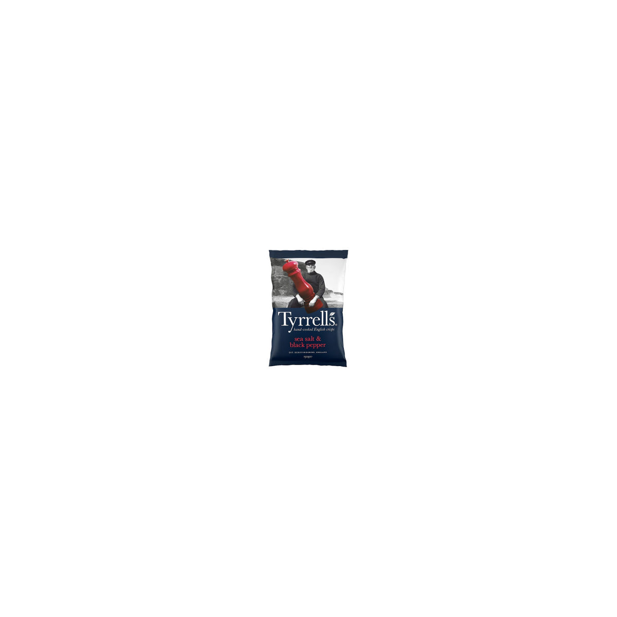 Tyrrell's crisps Sea Salt & Black Pepper 150g, imported from the UK