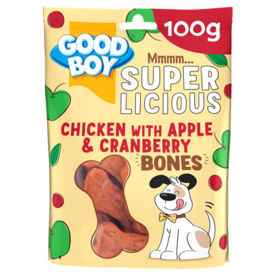 Good Boy chicken apple cranberry bones 100g - British product