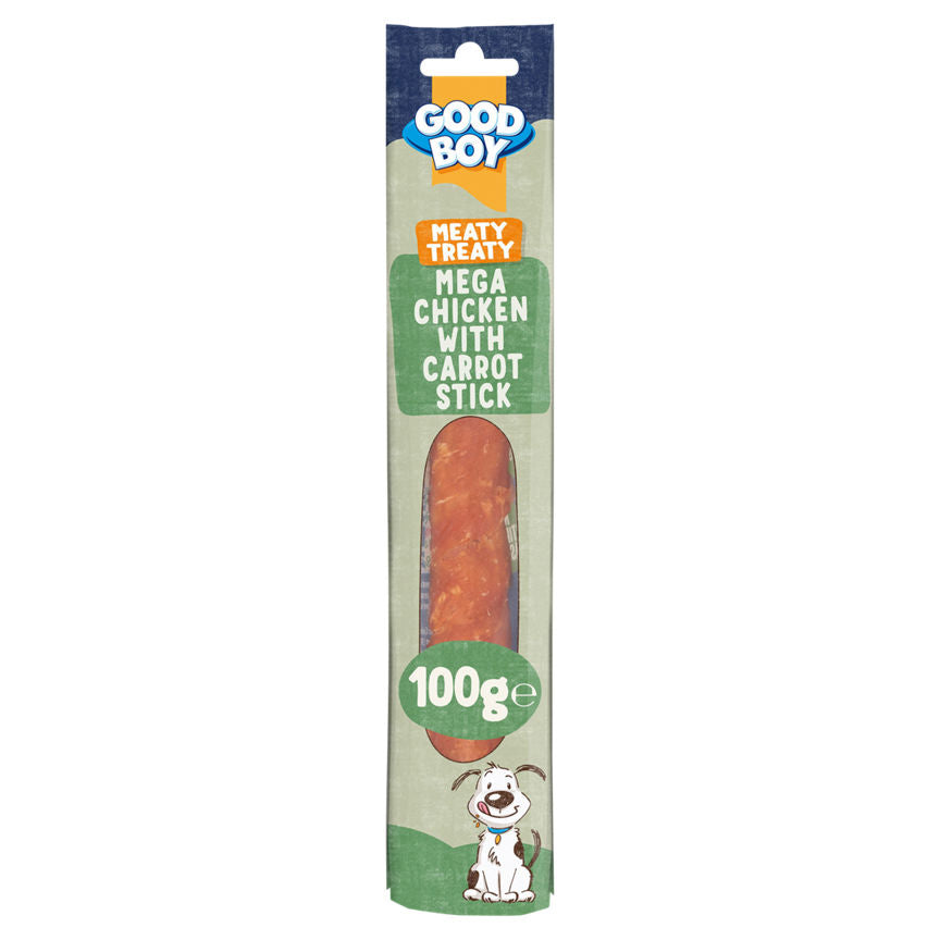 Good Boy Meaty Treaty Jumbo Chicken Carrot Stick Dog Treat GOODS ASDA   