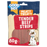 Good Boy beef strips dog treat 80g, imported from the UK