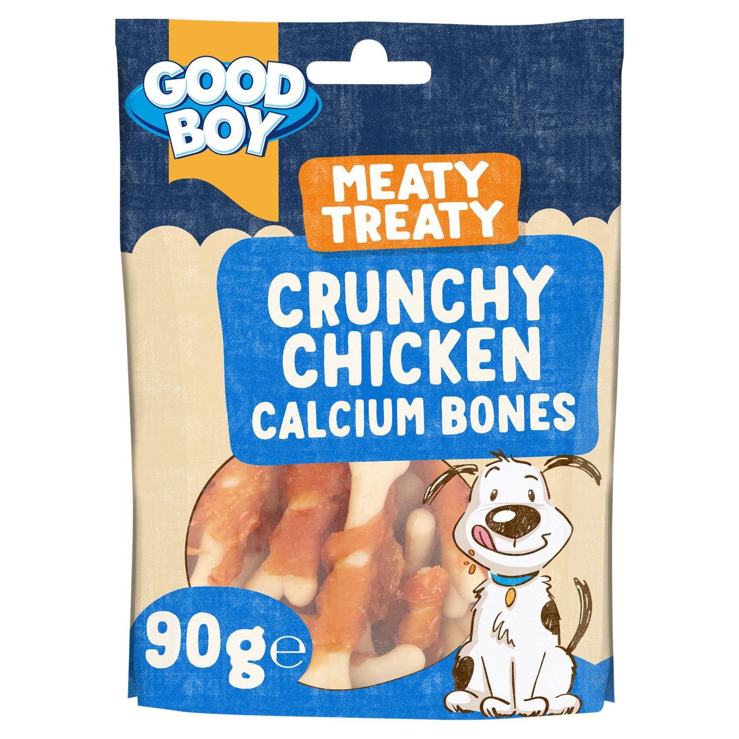 Good Boy chicken calcium bones 90g, imported from the UK
