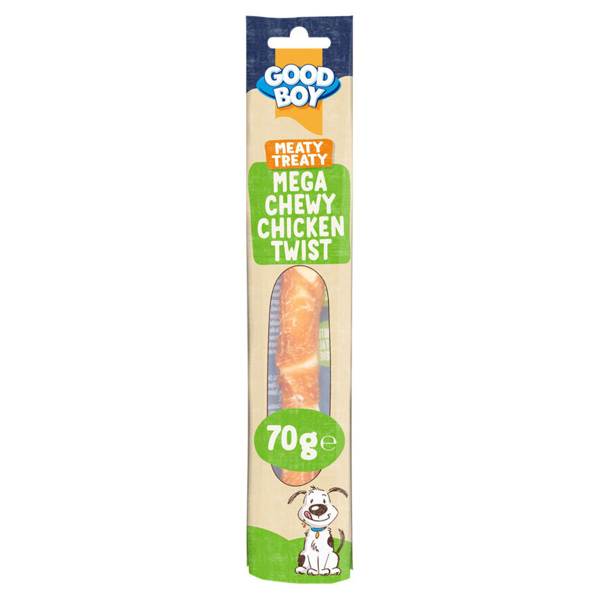 Good Boy Meaty Treaty Jumbo Chewy Chicken Twister Dog Treats GOODS ASDA   