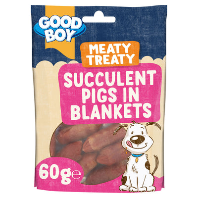 ASDA Good Boy Meaty Treat Succulent Pigs in Blankets Dog Treat 60g- Buy online at McGrocer