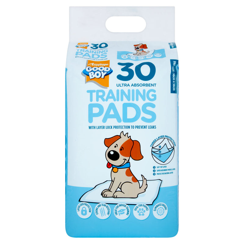 Good Boy ultra absorbent training pads 30 pack (British brand)