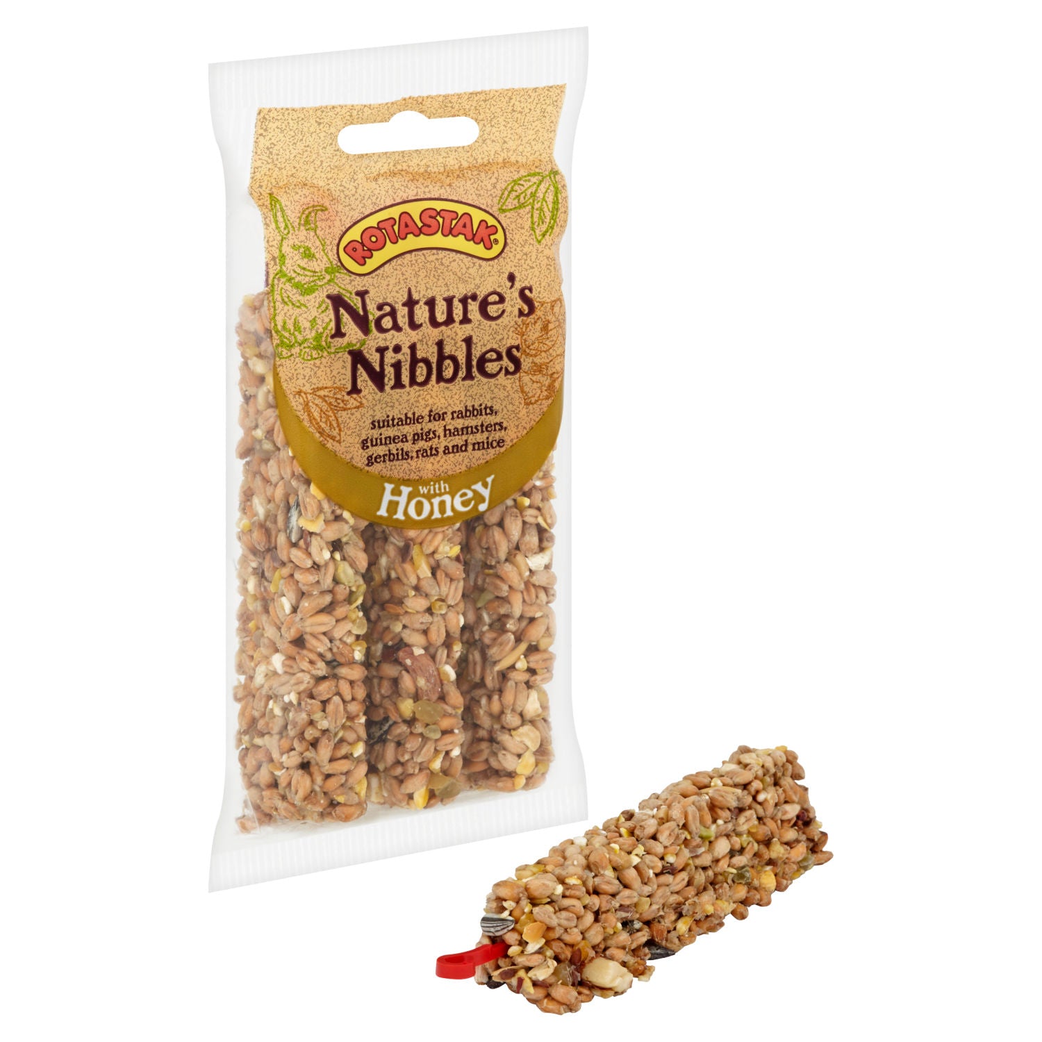 Wild Harvest honey small animal treats 95g pack of 3 sticks (British brand)