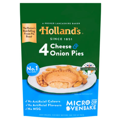 Holland's 4 Cheese & Onion Pies (British brand)