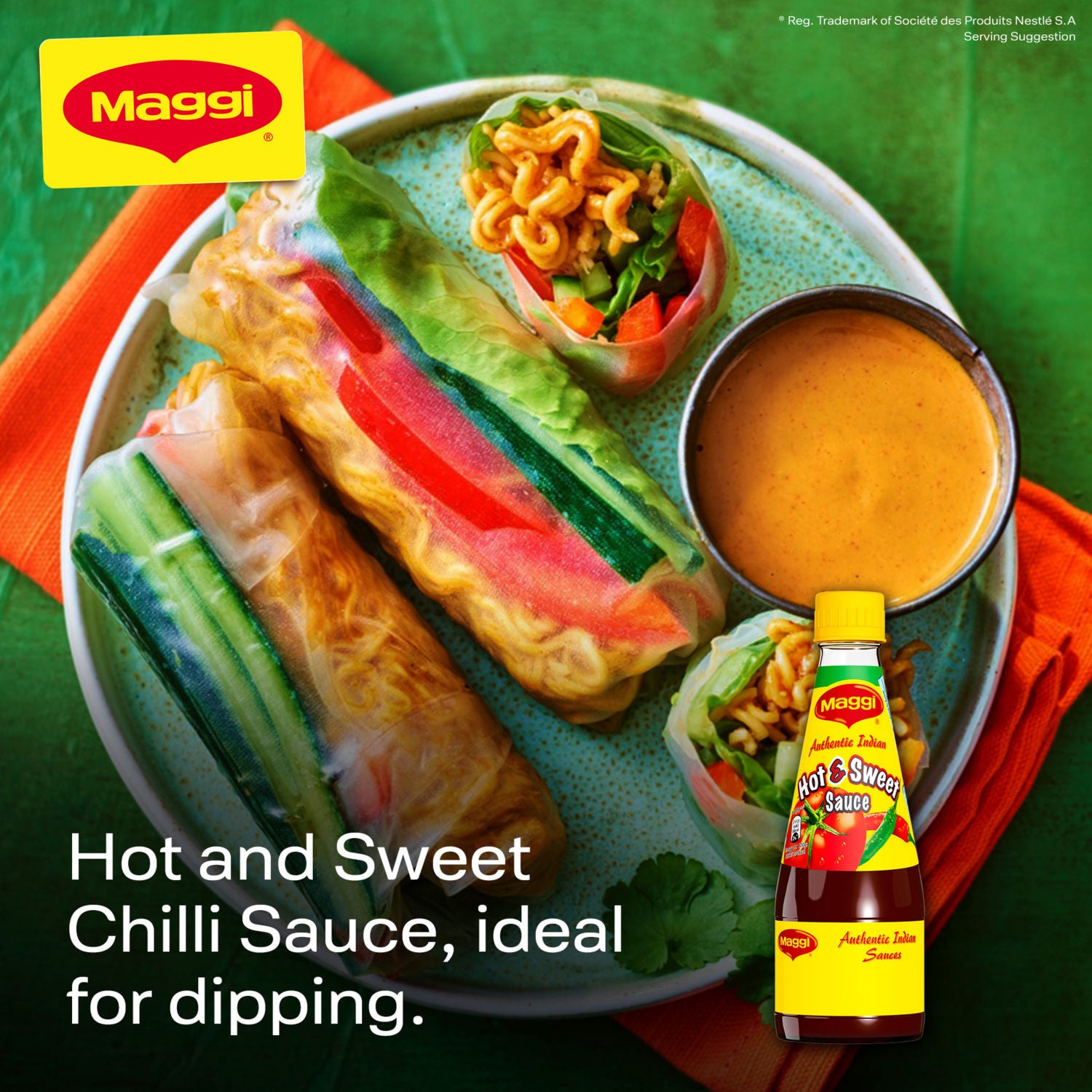 Maggi Hot and Sweet Sauce 400g, imported from the UK