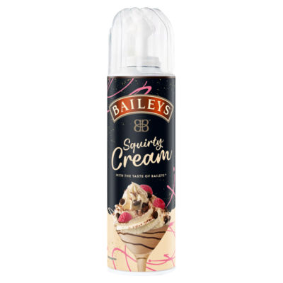 Baileys squirty cream 250g, imported from the UK