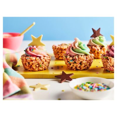 Dr Oetker giant chocolate stars milk and white 20g (British brand)