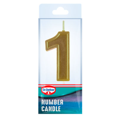Dr. Oetker Number One Birthday Candle - British product