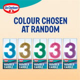 Dr. Oetker Number Three Candle