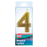 Dr. Oetker Number Four Candle