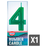 Dr. Oetker Number Four Birthday Candle - British product