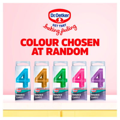 Bougie d'anniversaire chiffre cinq Dr. Oetker - Produit britannique