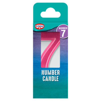 Dr. Oetker Number Seven Birthday Candle