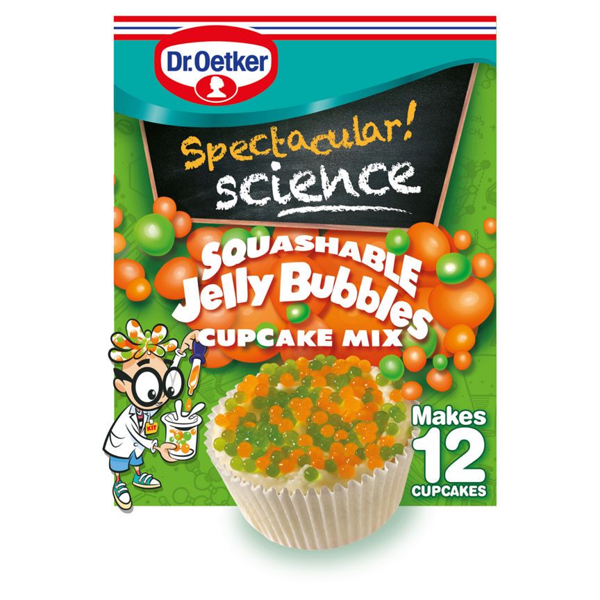 Dr. Oetker Spectacular Science Squashable Jelly Bubbles Cupcake Mix GOODS ASDA   