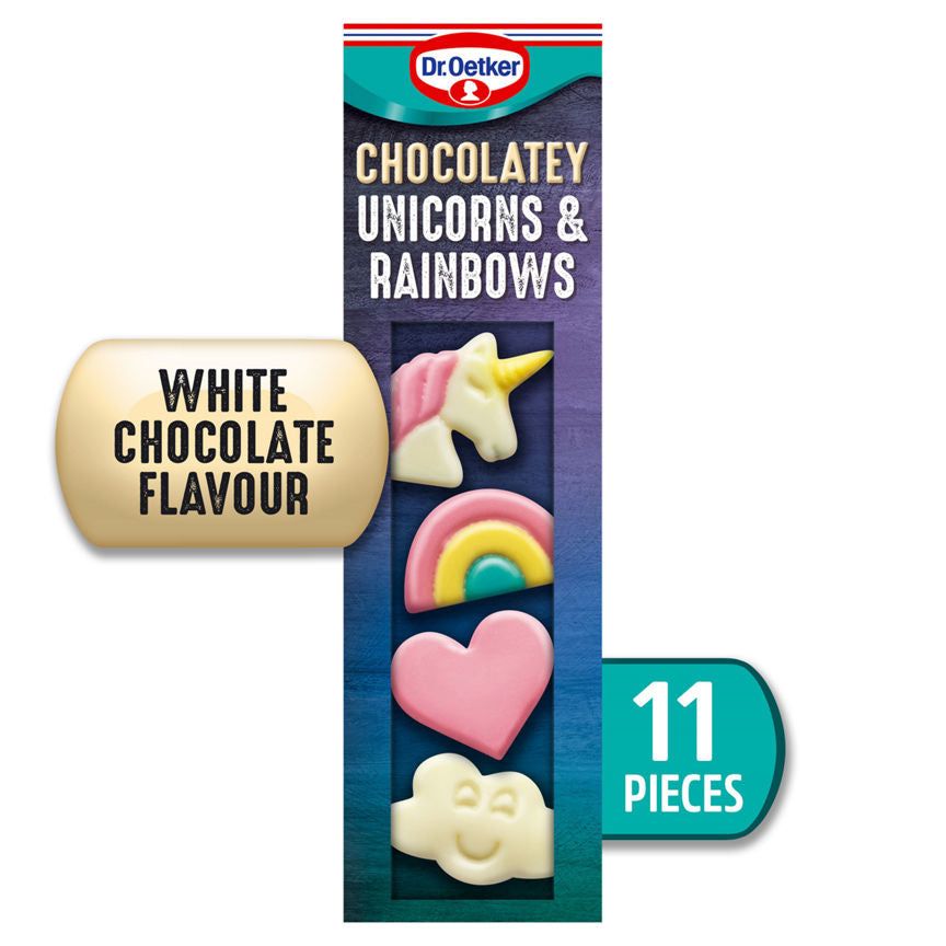 Dr. Oetker 11 Chocolatey Unicorns & Rainbows White Chocolate Flavour GOODS ASDA   