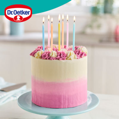 Dr. Oetker pastel birthday candles pack of 12, UK version