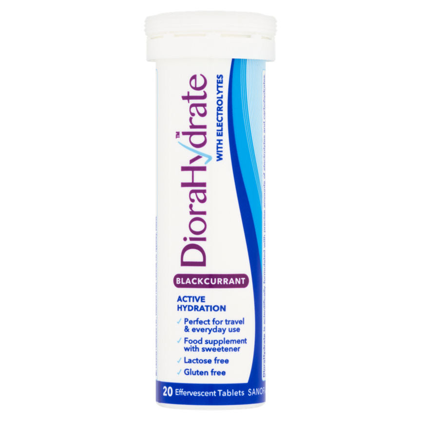 Diorahydrate Blackcurrant 20 Effervescent Tablets GOODS ASDA   