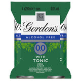Gordon's alcohol-free gin and tonic with lime 4x250ml cans, UK version