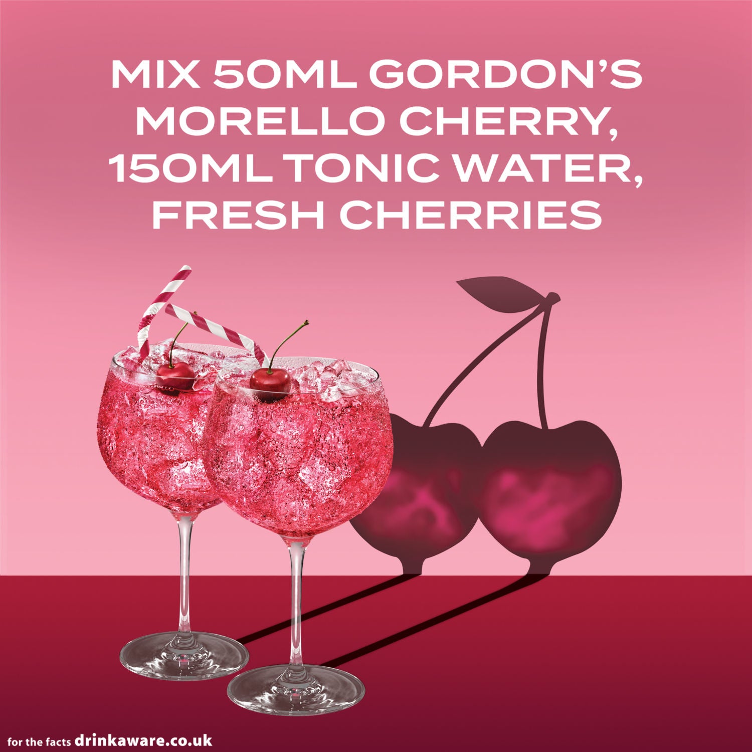 Gordon's Morello Cherry gin 70cl, UK version