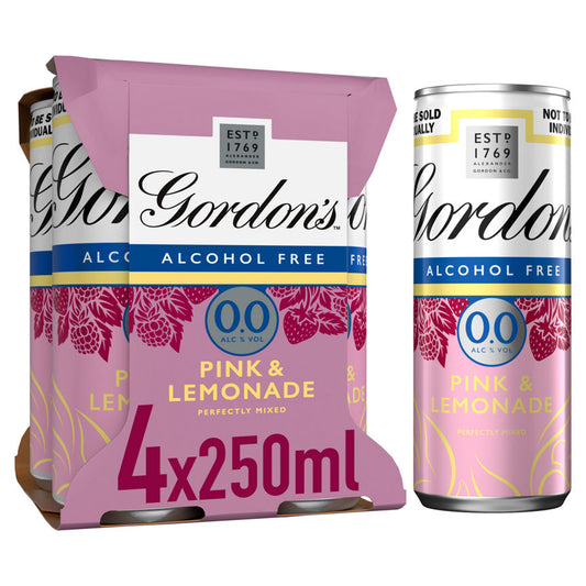 Gordon's Premium Pink 0.0% Alcohol Free & Lemonade GOODS ASDA   