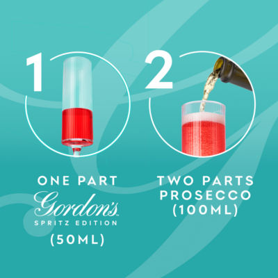 Gordon's Spritz Edition strawberry passion fruit gin liqueur 50cl, imported from the UK