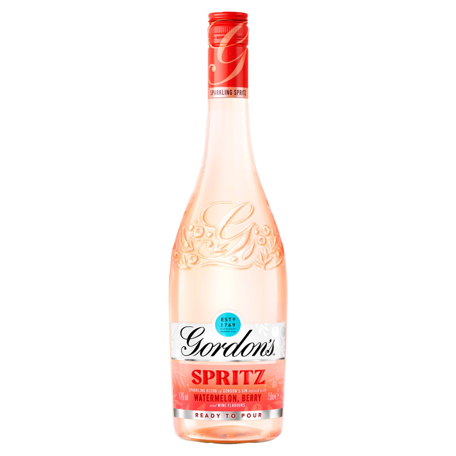 Gordon's Spritz ready to drink gin Watermelon & Berry 750ml, UK version