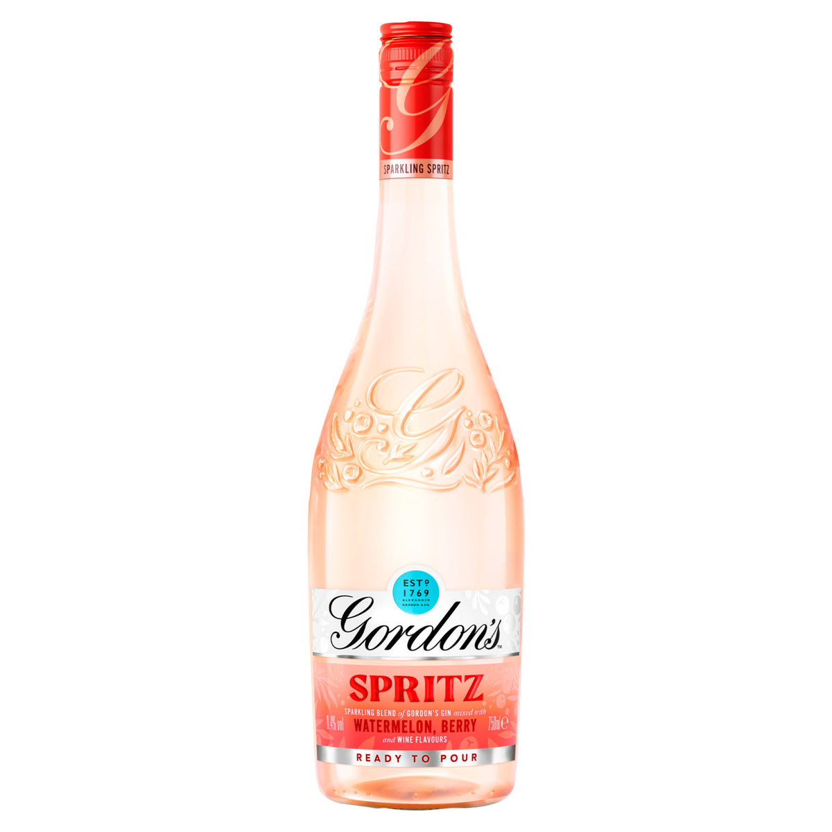 Gordon's Spritz ready to drink gin Watermelon & Berry 750ml, UK version