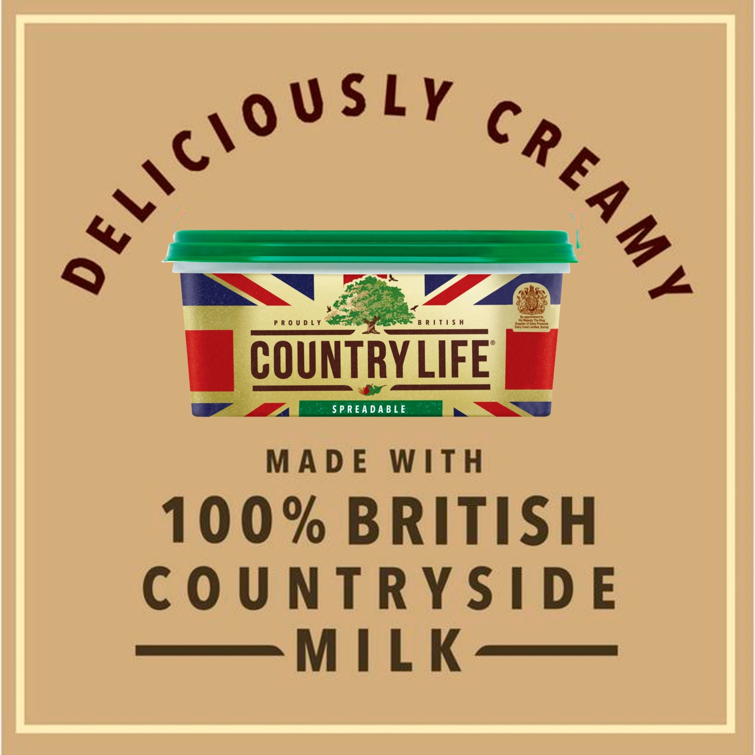 Country Life spreadable butter 500g - British product