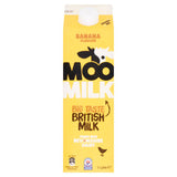Moo Banana Flavour Milk 1 Litre, imported from the UK
