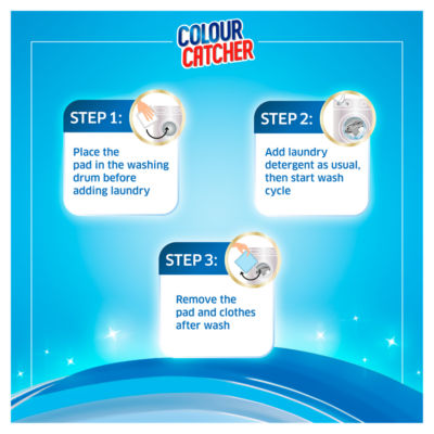 Dylon Colour Catcher whitening powder stain remover pads 30g - British product