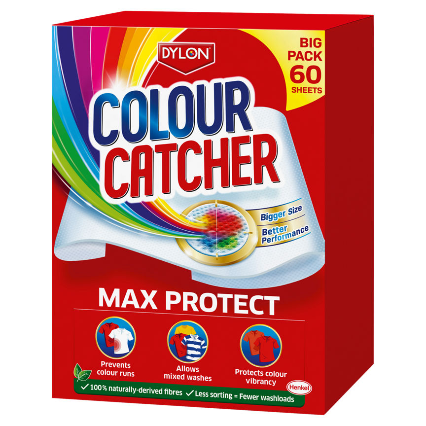 Dylon Colour Catcher Max Protect 60 Sheets GOODS ASDA   