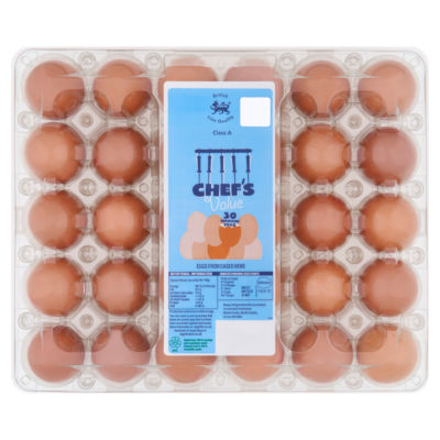 ASDA Chef's Value 30 Medium Eggs- Buy online at McGrocer