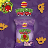 Walkers Monster Munch Pickled Onion Multipack Snacks Crisps 6x20g