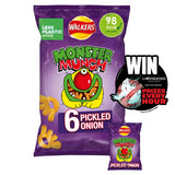 Walkers Monster Munch Pickled Onion Multipack Snacks Crisps 6x20g GOODS ASDA   