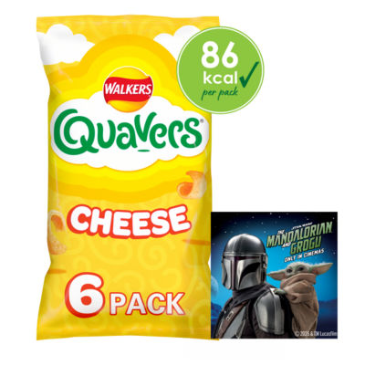 Walkers Quavers Käse Multipack Kartoffel-Snacks 6x16g