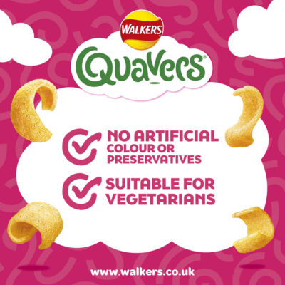Walkers Quavers Prawn Cocktail crisp multipack 6x16g (British brand)