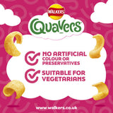 Walkers Quavers Prawn Cocktail crisp multipack 6x16g (British brand)