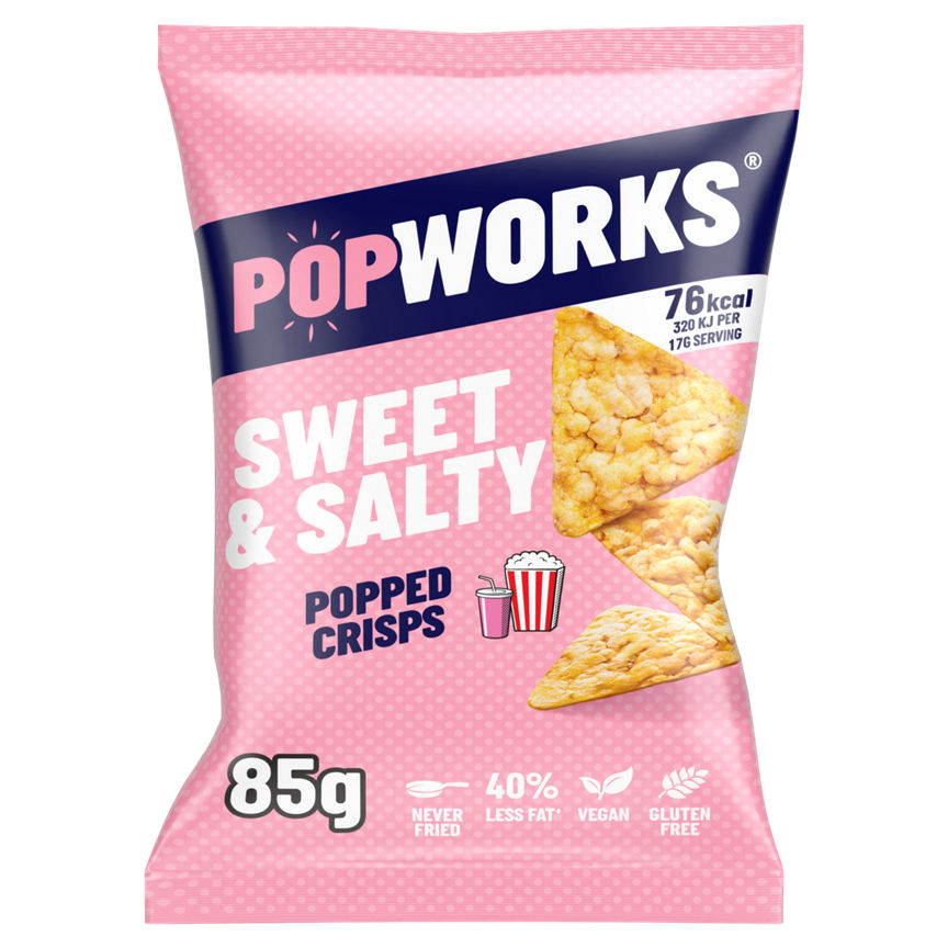 Popworks Sweet & Salty Popped Crisps GOODS ASDA   