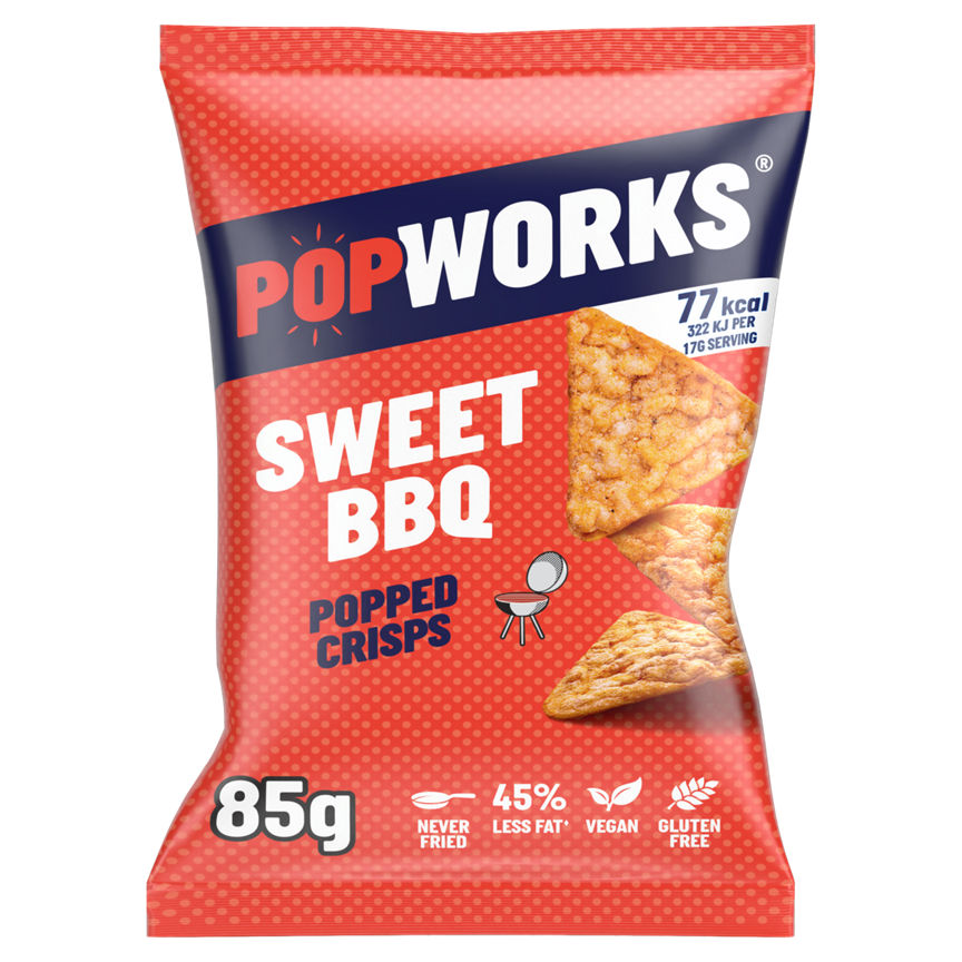 Popworks Sweet BBQ Sharing Popped Crisps GOODS ASDA   